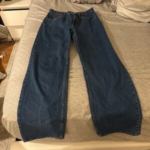 Abercrombie & Fitch Relaxed Fit Dark Blue Jeans